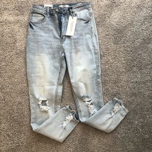 Dogma light wash skinny jeans
